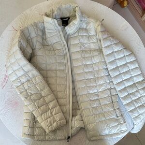 The North Face Women's Cream Quilted Puffer Jacket